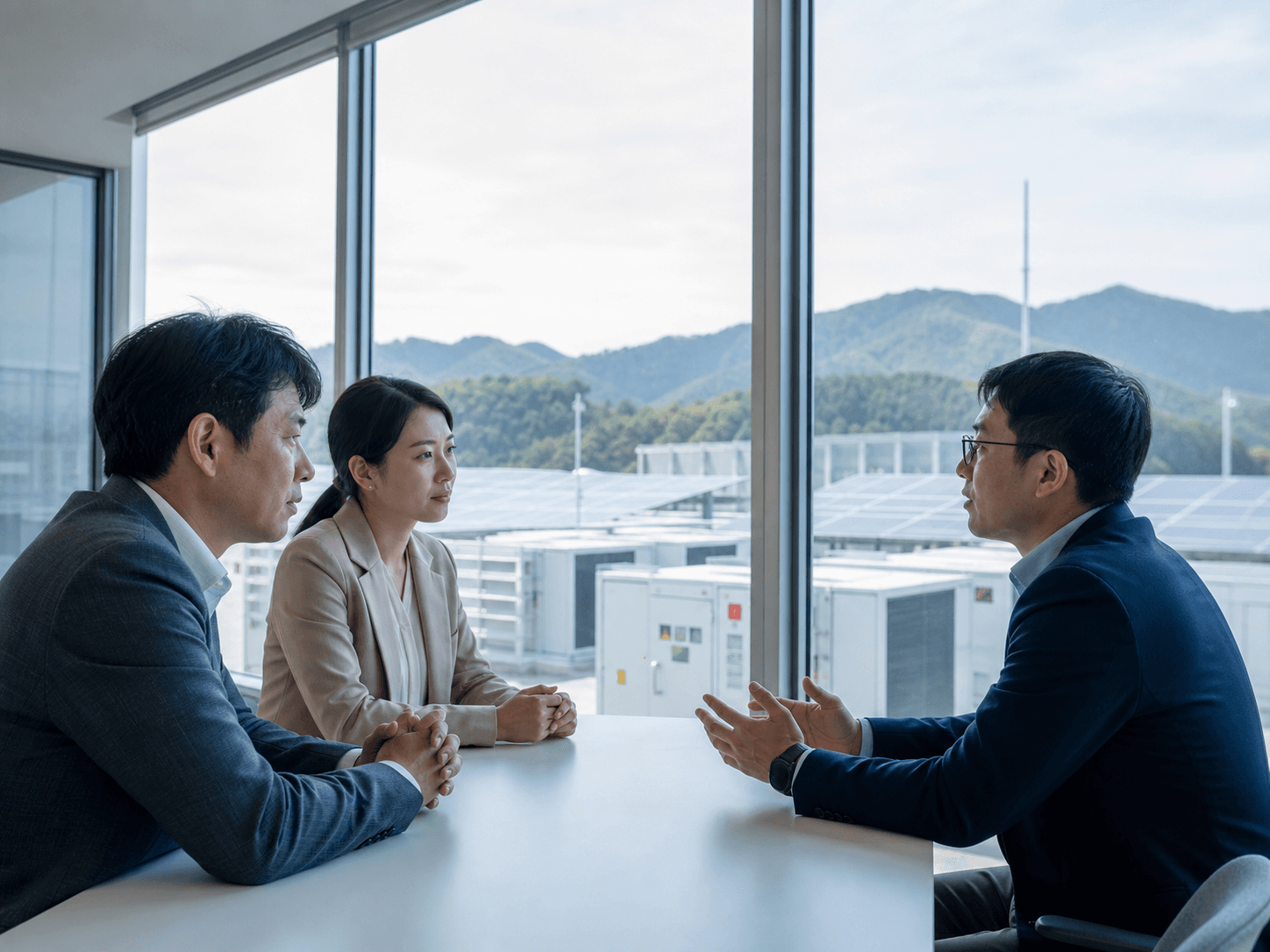 Business leaders reviewing evidence priorities